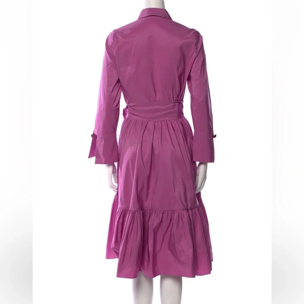Carolina Herrera Purple Shirtdress ASO Carrie Bradshaw/SJP - Picture 6 of 16